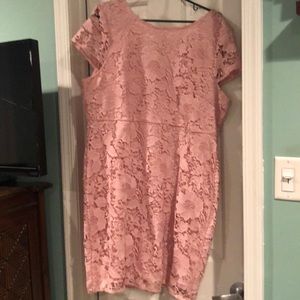 Light Pink Lacey cocktail dress